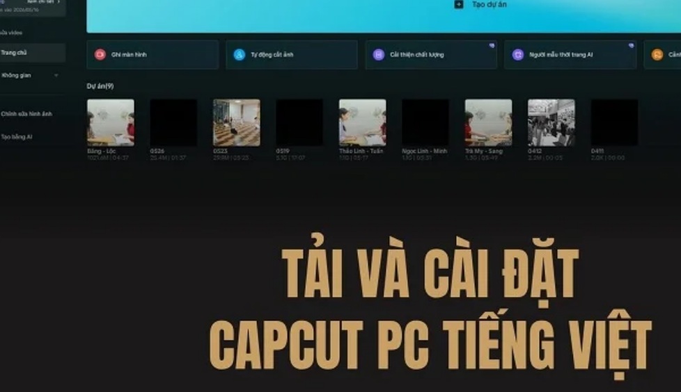 giao diện capcut pc phiên bản 2026 giao diện capcut pc phiên bản 2026
