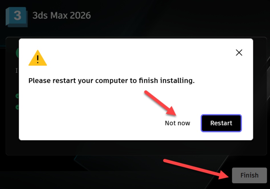 Màn hình thông báo cài đặt thành công "Installation Complete" ket thuc cai dat