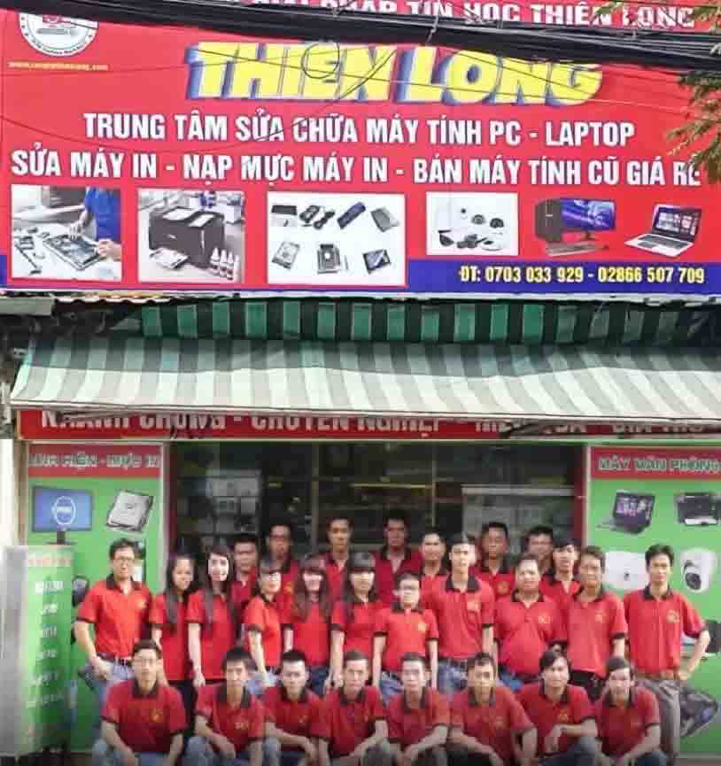 Mặt tiền Cửa hàng Sửa Laptop Thiên Long chi nhánh Bình Thạnh