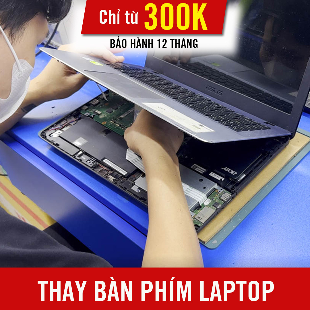 Thay bàn phím laptop quận 1 chính hãng giá rẻ