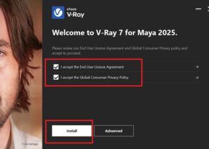 Hướng dẫn cài vray for maya 2026
