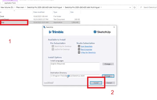 huong cai dai sketup 2026