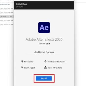 hướng dẫn cài after effects 2026 full crack