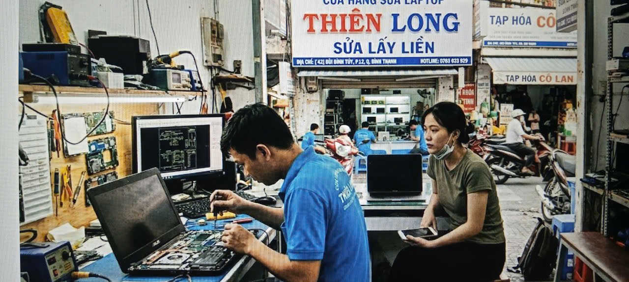 sửa laptop bị mất nguồn cho khách ở gần đường bùi đình túy lấy liền